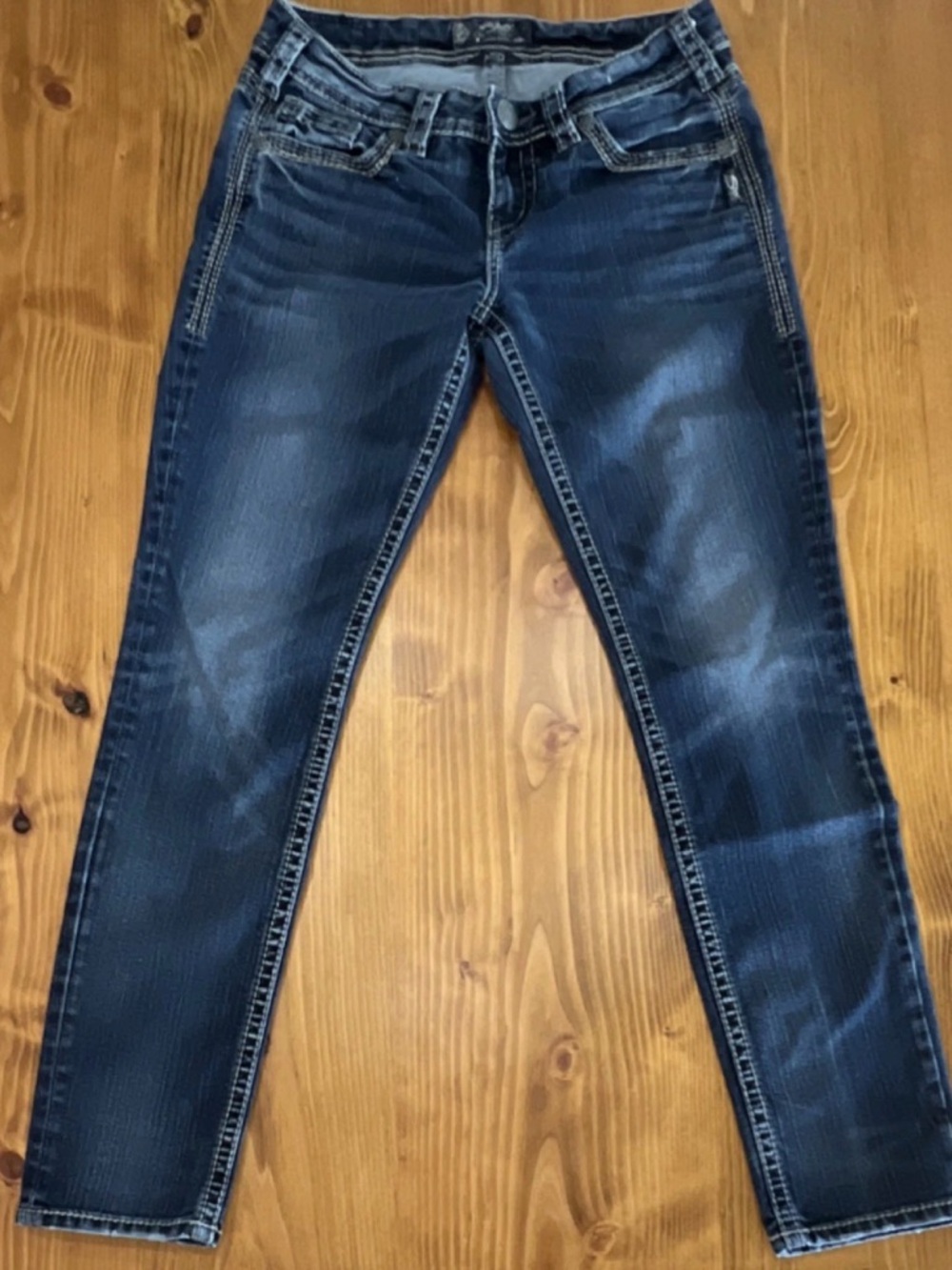 Silver Jeans Aiko Skinny Jeans W27 L29 Dark Wash - Size 27